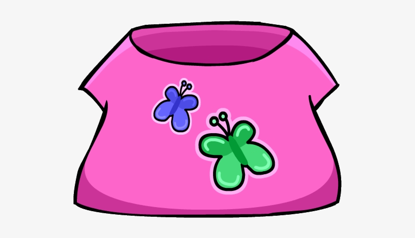 Butterfly T-shirt Clothing Icon Id 203 - Club Penguin Id Shirt, transparent png download