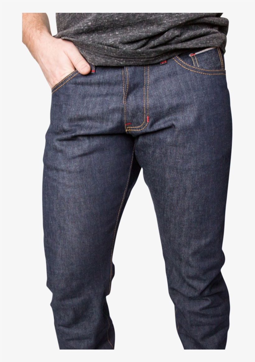 Hockey Cut Men's Selvedge Jeans - Detroit Denim Company, transparent png download