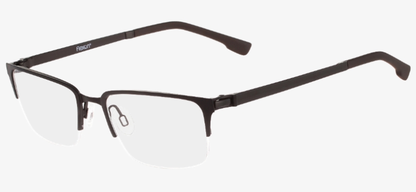 Flexon E1053 Glasses - Flexon E1053 Eyeglasses In Matte Dark Brown Color, transparent png download