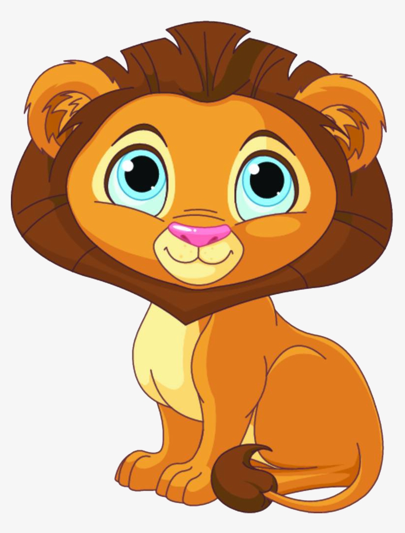 Lion Cartoon Clip Art - My Animal Abc Book, transparent png download