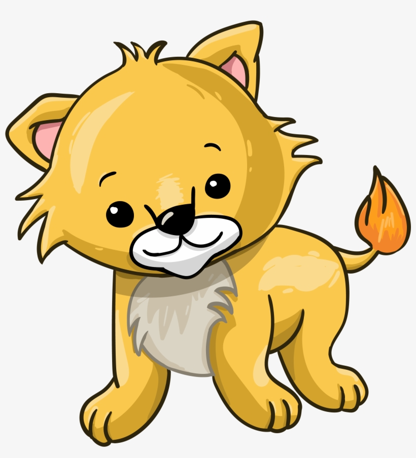 Cartoon Lion Cub - Leo Cool, transparent png download