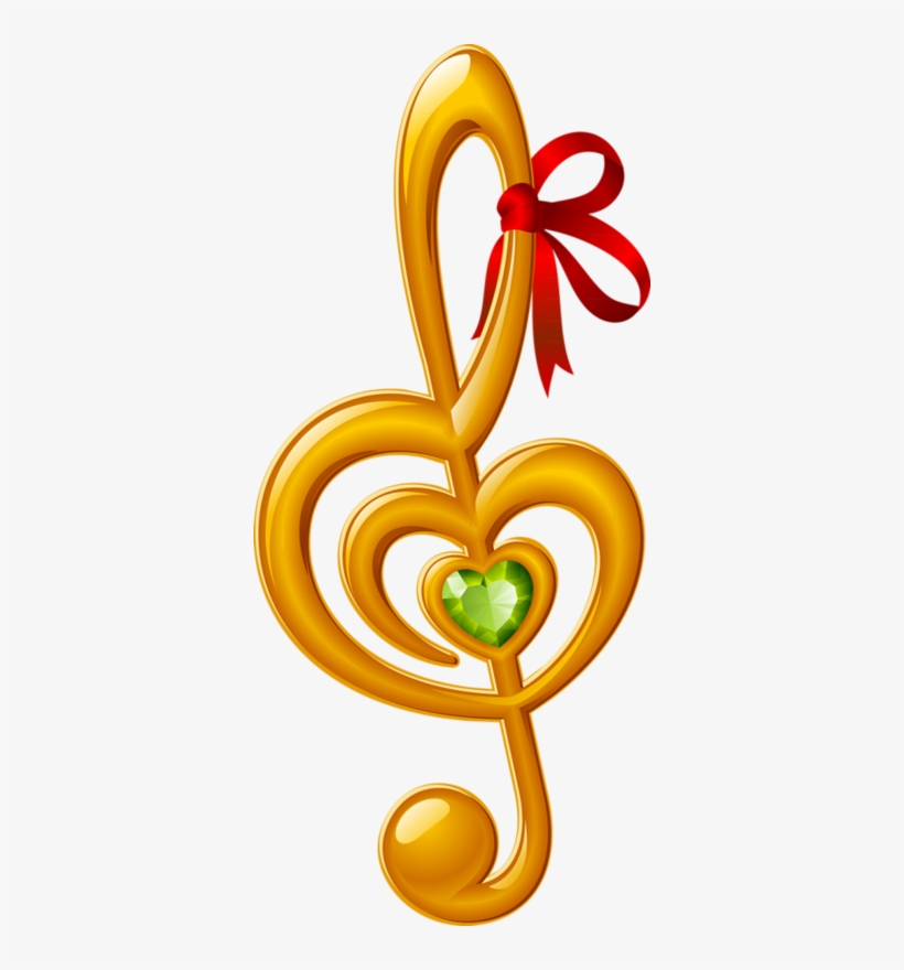 Фото, Автор Туся Т На Яндекс - Treble Clef With Heart, transparent png download