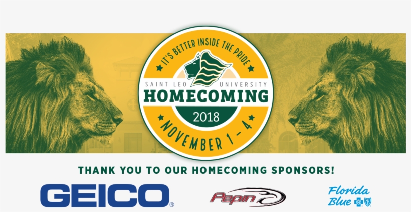 Homecoming 2018 Banner - Saint Leo University, transparent png download