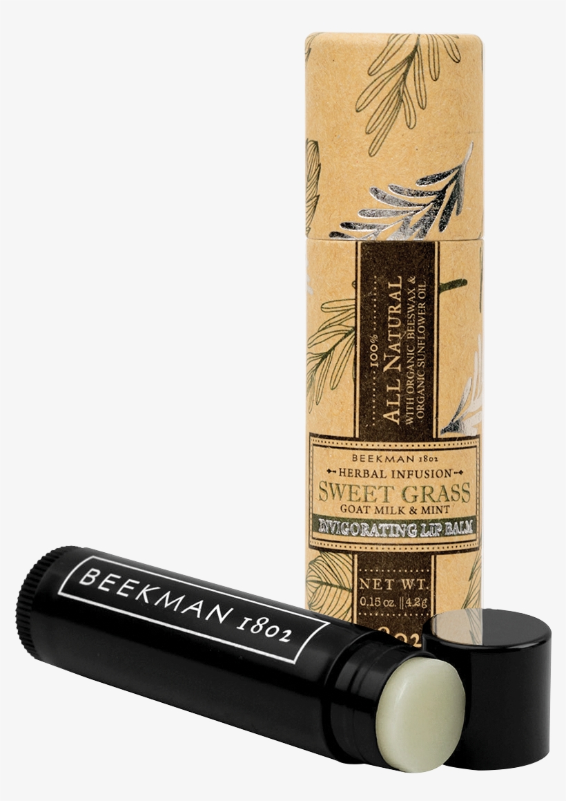 Sweet Grass Lip Balm Stick - Pure Goat Milk 0.15 Oz. Lip Balm Stick By Beekman 1802, transparent png download