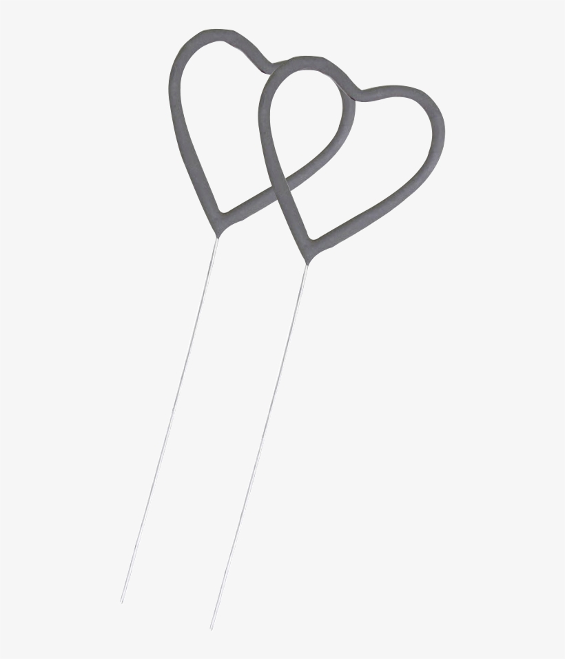 Heart Shaped Sparklers 2 48 - Heart, transparent png download