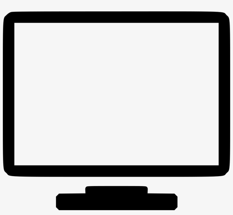 Png File Svg - Tv With Blank Screen, transparent png download