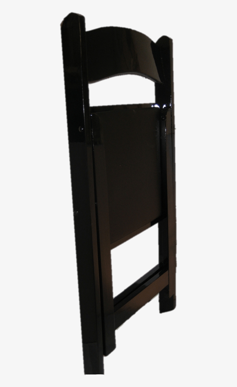 Black Wood Folding Chair - Wood, transparent png download