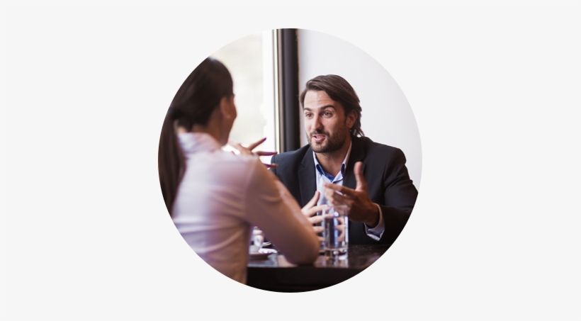 Two Business People Talking - Businessperson, transparent png download