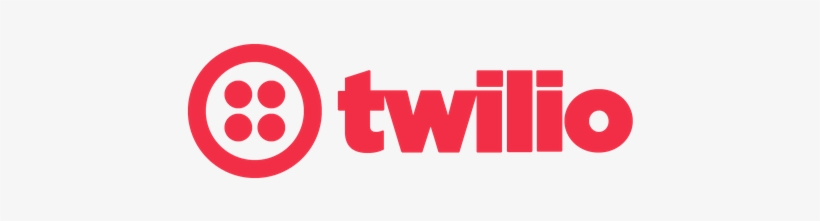 Twilio Red Text Logo With Circle Around Four Dots - Twilio Logo, transparent png download