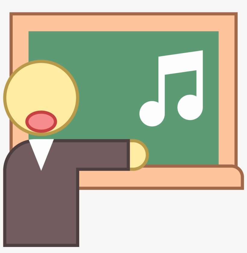 This Is A Teacher Standing In Front Of Their Blackboard - Teacher Png 512, transparent png download