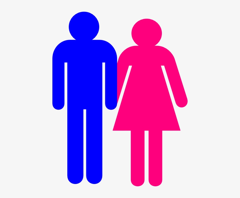 And Girl Hand In Hand Png - Blue For Boy And Pink For Girl, transparent png download
