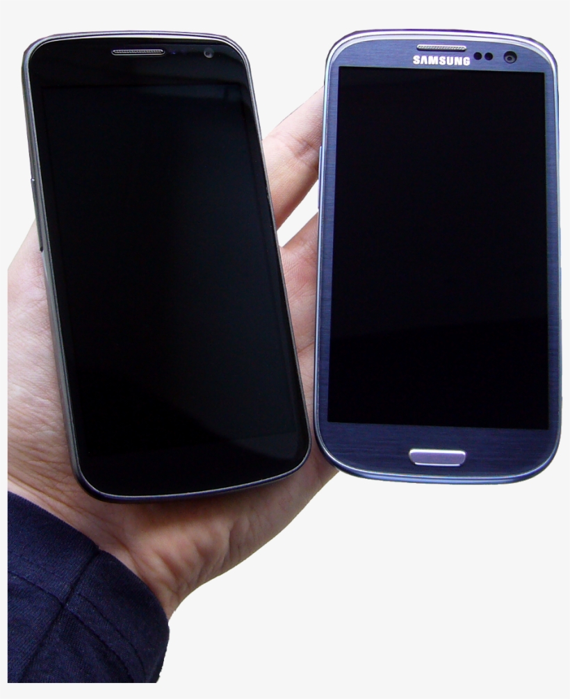 Galaxy Nexus And Galaxy S Iii Side By Side - Samsung Galaxy, transparent png download