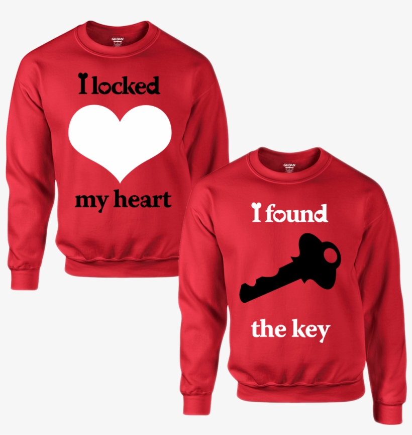 I Locked My Heart I Found The Key Couple Sweatshirt - Couples Clothing South Africa, transparent png download