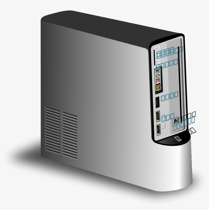 This Free Clipart Png Design Of Generic Office Cpu - Central Processing Unit, transparent png download