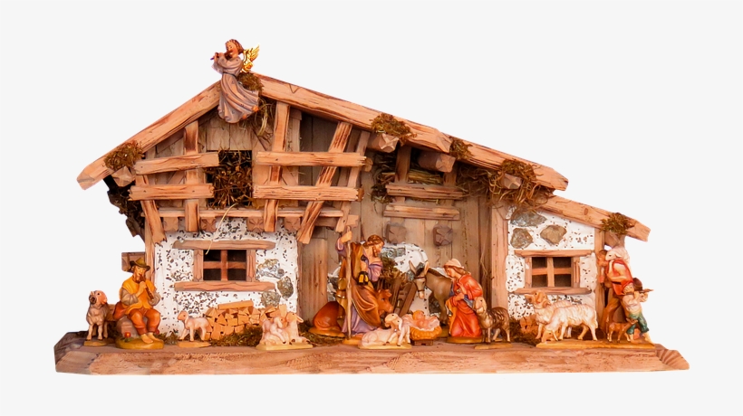 Christmas, Nativity Scene, Crib, Father Christmas - Christmas Day, transparent png download