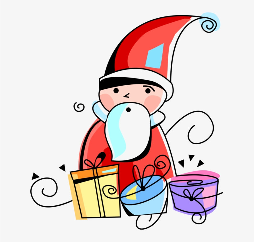 Vector Illustration Of Santa Claus, Saint Nicholas,, transparent png download