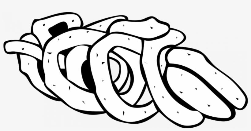 Fast Food Clipart Hamburger Fast Food Clip Art - Onion Rings Vector Png, transparent png download