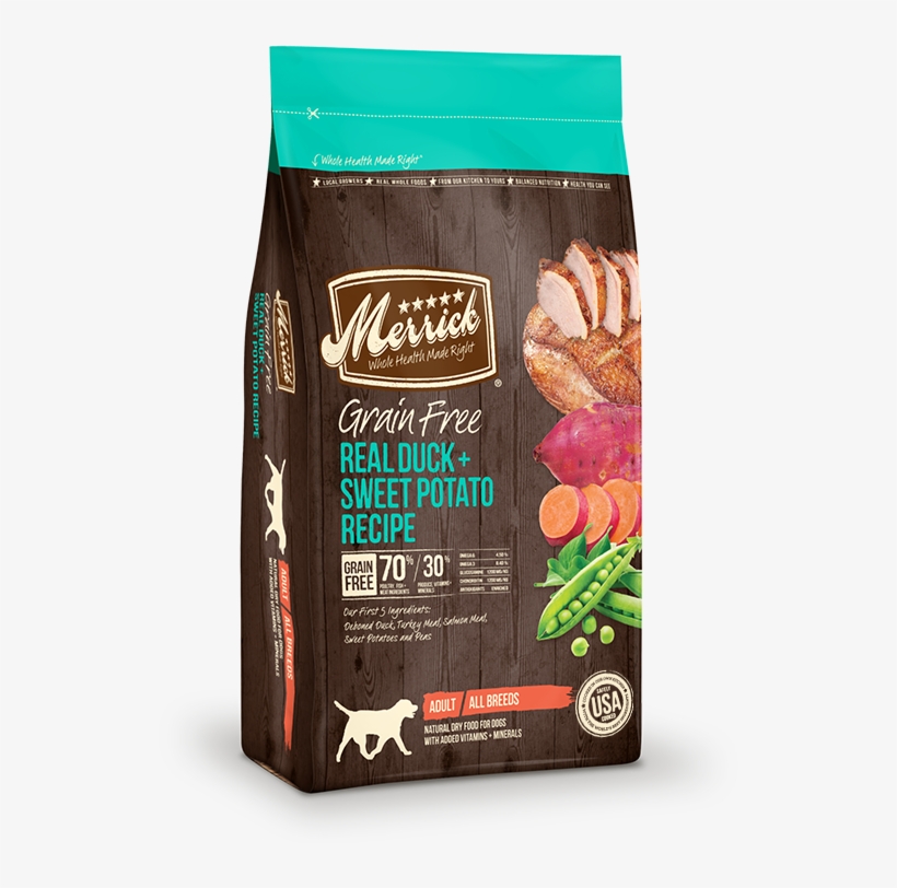 Merrick Grain Free Recipes- Real Duck And Sweet Potato - Merrick Turkey Sweet Potato, transparent png download