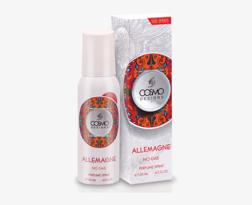 Allemagne Body Spray 120ml By Cosmo Designs - Deodorant, transparent png download