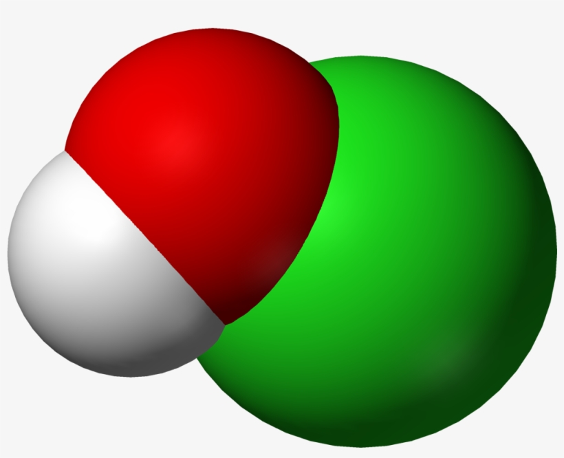 File - Hypochlorous Ac - Sodium Hydroxide Molecule Structure, transparent png download
