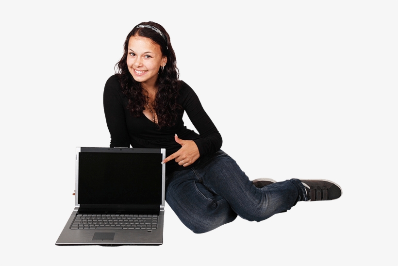 Business Woman And Laptop - Net Neutrality Big Government, transparent png download