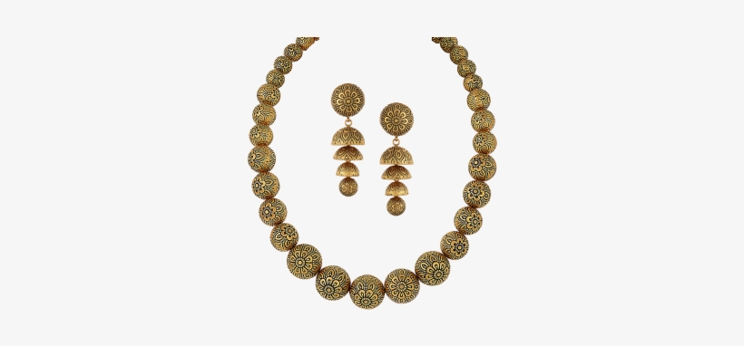 Orra Gold Set Necklace - Bracelet, transparent png download