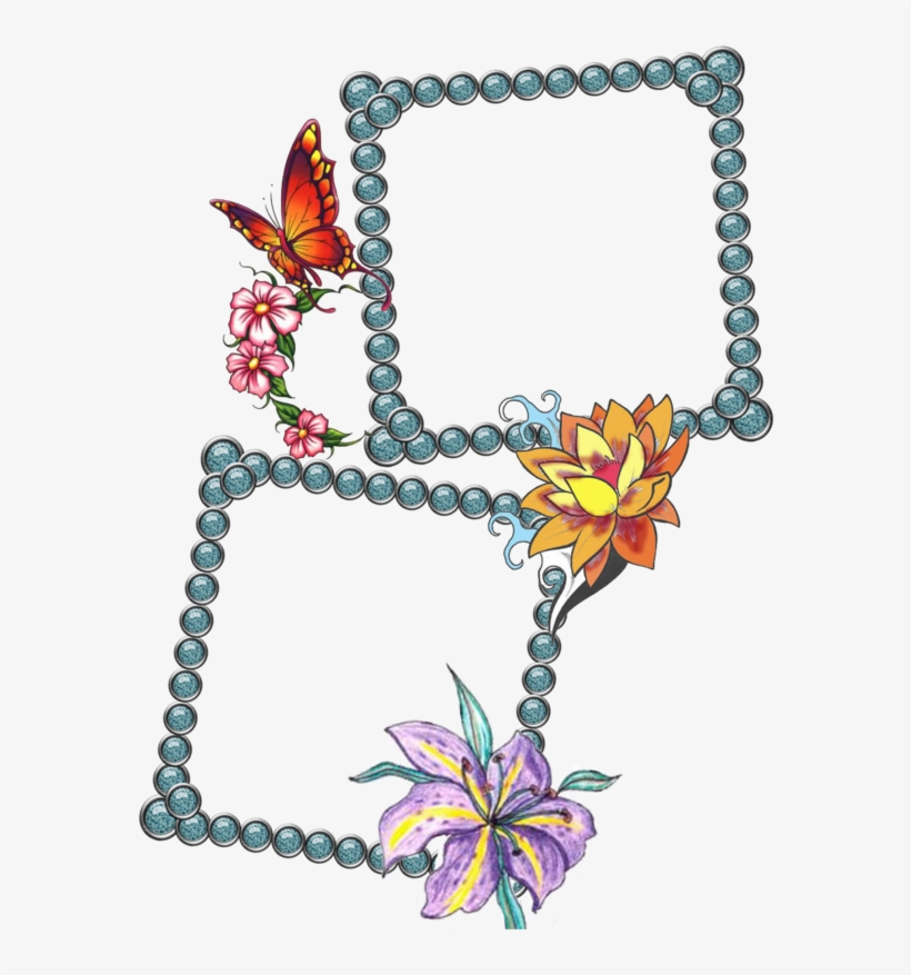 Clipart Frame Png Deviantart - Butterfly Frames Png, transparent png download