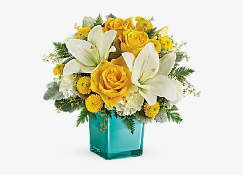 Teleflora's Golden Laughter Bouquet Tev461a Golden Birthday Flowers