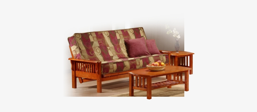 Futons - Sofas - Colorado Queen Size Urban Oak Futon Set, transparent png download