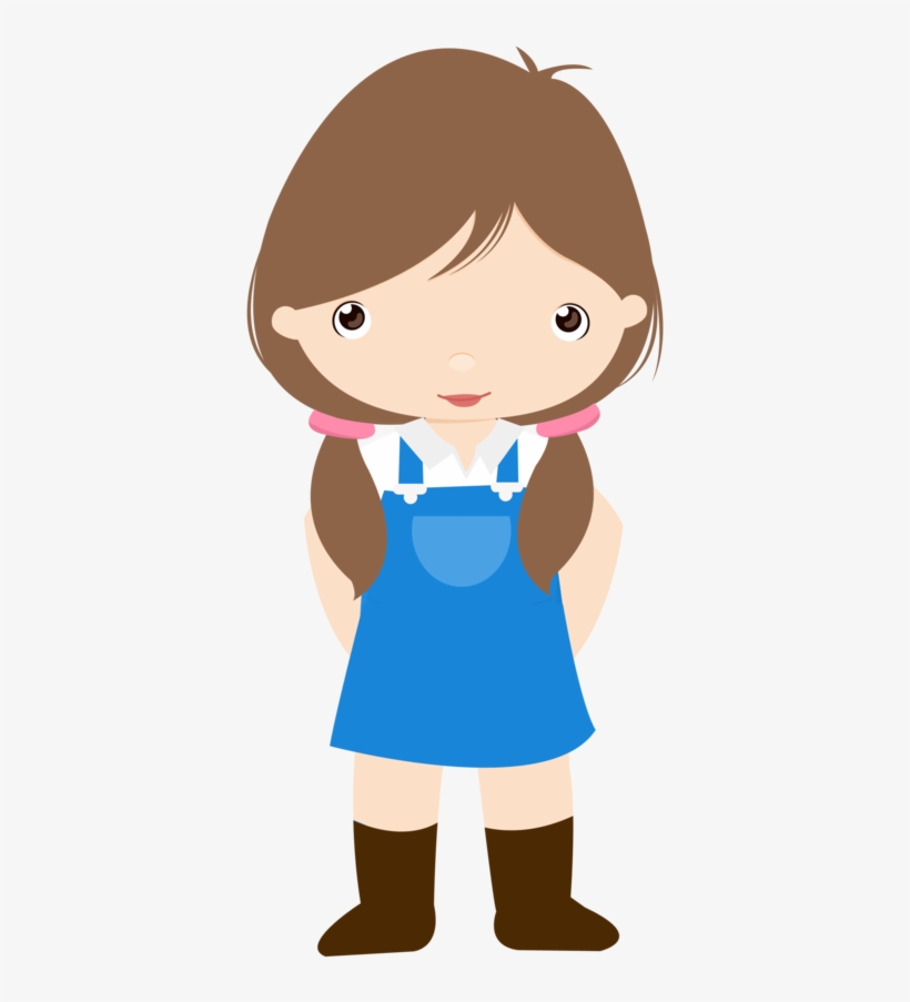 Little Farm Girl Clipart, transparent png download