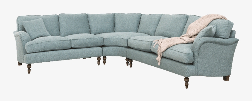 Fabric Corner Sofa - Textile, transparent png download