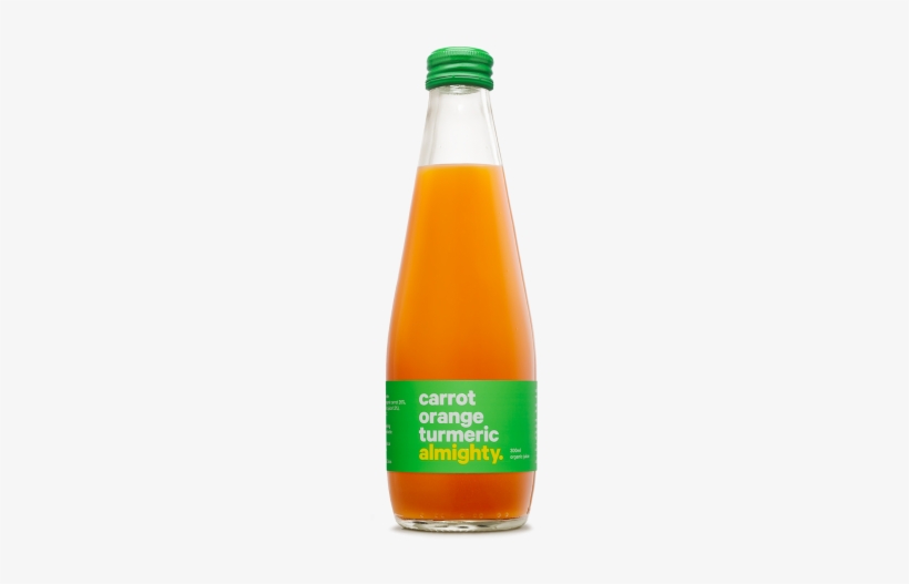 Almighty Carrot Orange & Turmeric Organic Juice 300ml - Carrot Orange Turmeric Juice, transparent png download