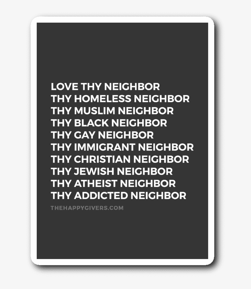 "love Thy" Sticker - Love, transparent png download