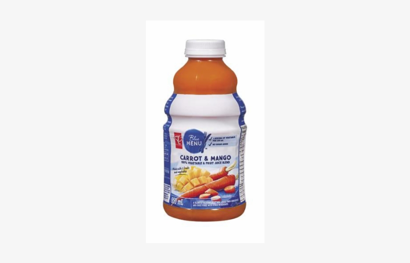 Pc Blue Menu Carrot & Mango 100% Vegetable & Fruit - Vegetable, transparent png download