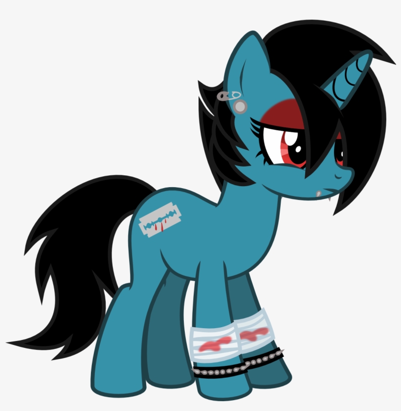 Lightningbolt, Bandage, Blood, Cutie Mark, Derpibooru - Emo Cutie Mark, transparent png download