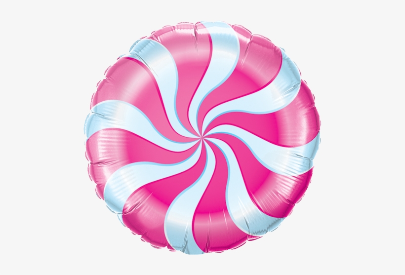 18" Magenta Candy Swirl Foil Balloon - 18" Orange Candy Swirl Foil Balloon, transparent png download