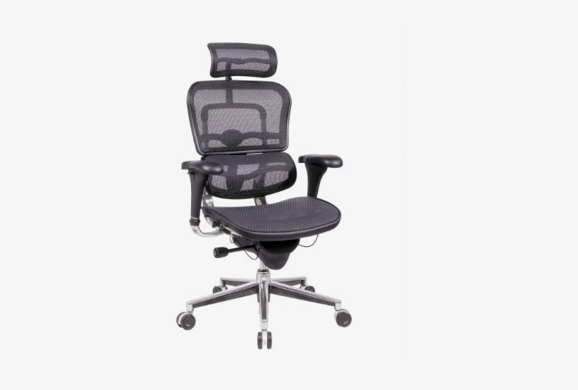 Chair - Ergohuman Executive Chair With Headrest Black, transparent png download