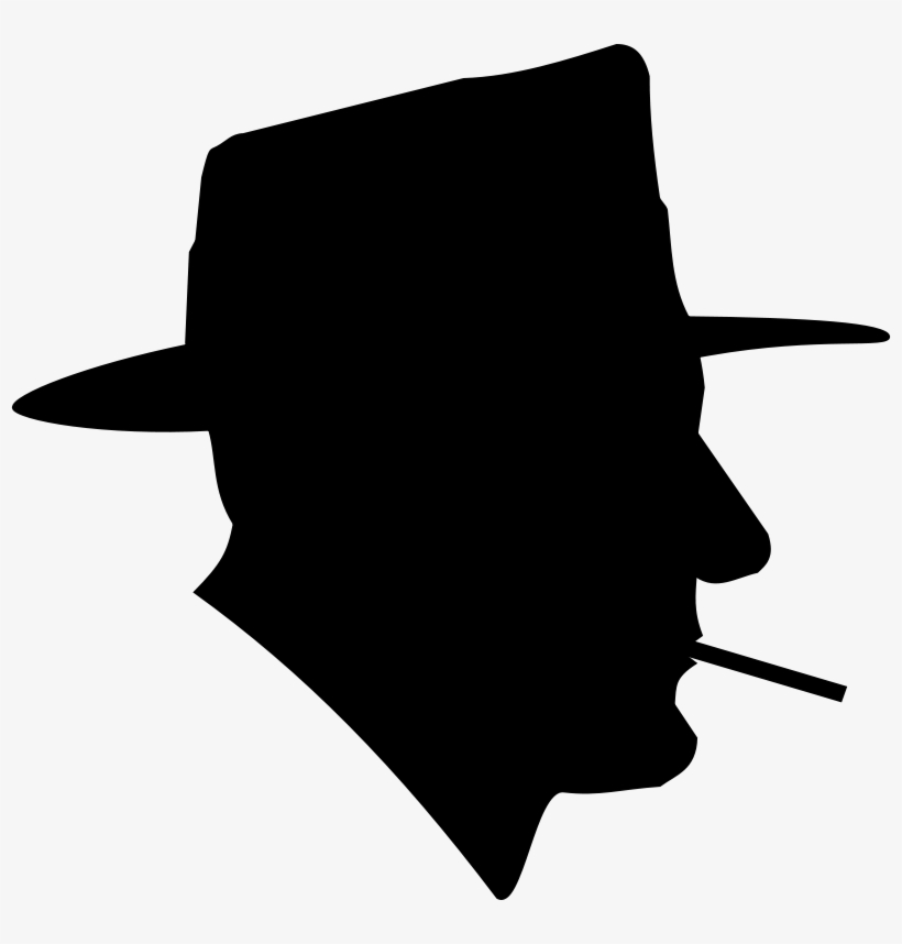 Smoking Man Silhouette, transparent png download