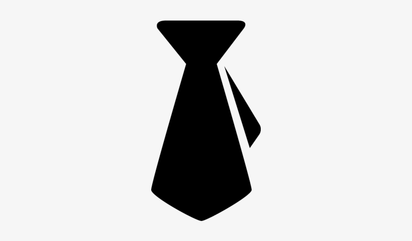 Tie Black Male Fashion Cloth Symbol Vector - Icono Corbata Png, transparent png download