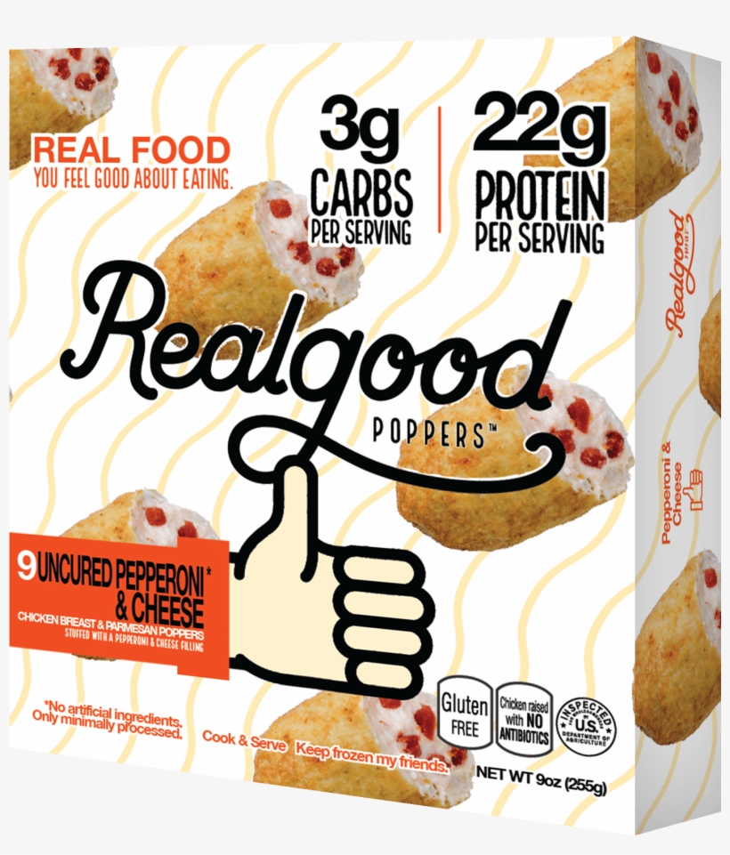 Nutritional Info - Real Good Foods Poppers, transparent png download