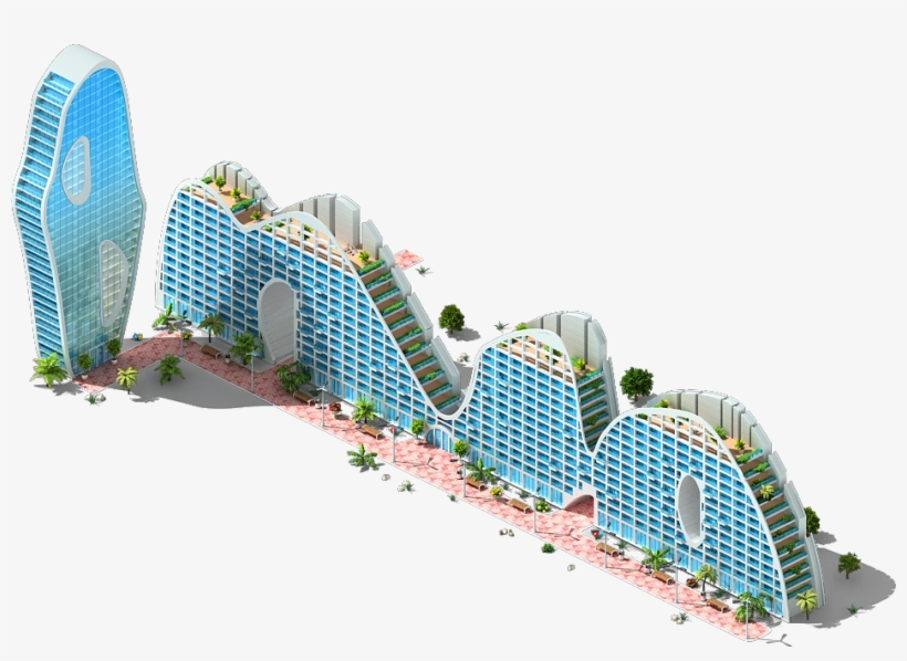 Luxury Apartment Building - Megapolis Building, transparent png download