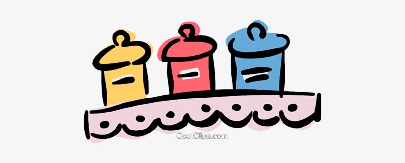 Spice Jars Royalty Free Vector Clip Art Illustration - Clip Art, transparent png download