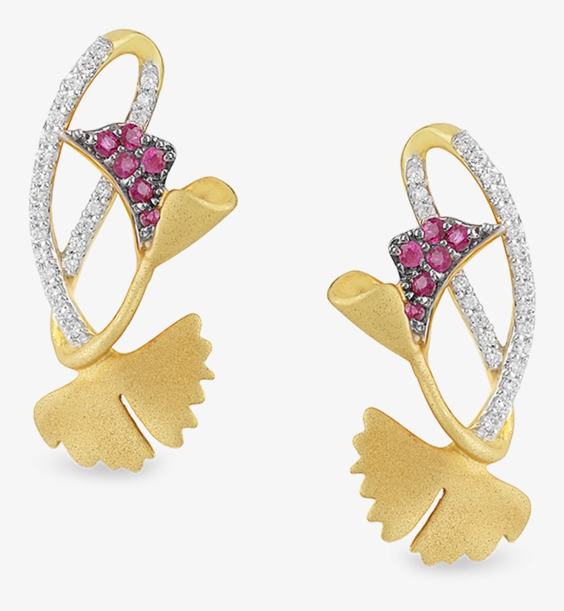 Garland Stud Earring - Earrings, transparent png download