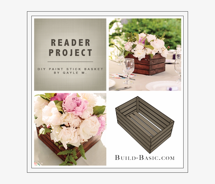 Diy Paint Stick Basket By Gayle M Build Basic Reader - Photography, transparent png download