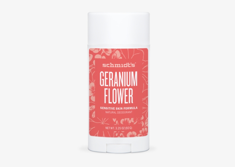 Schmidt's Sensitive Skin Deodorant Stick Geranium Flower - Schmidt's Deodorant Stick - Sensitive Skin Formula, transparent png download