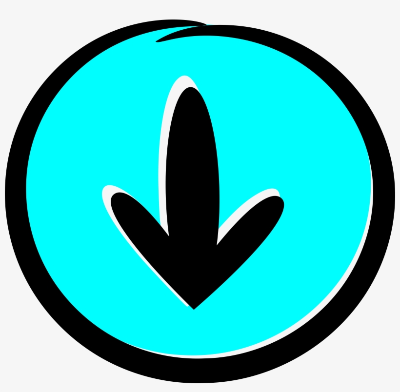 Download Icon - Cartoon Arrow Down, transparent png download