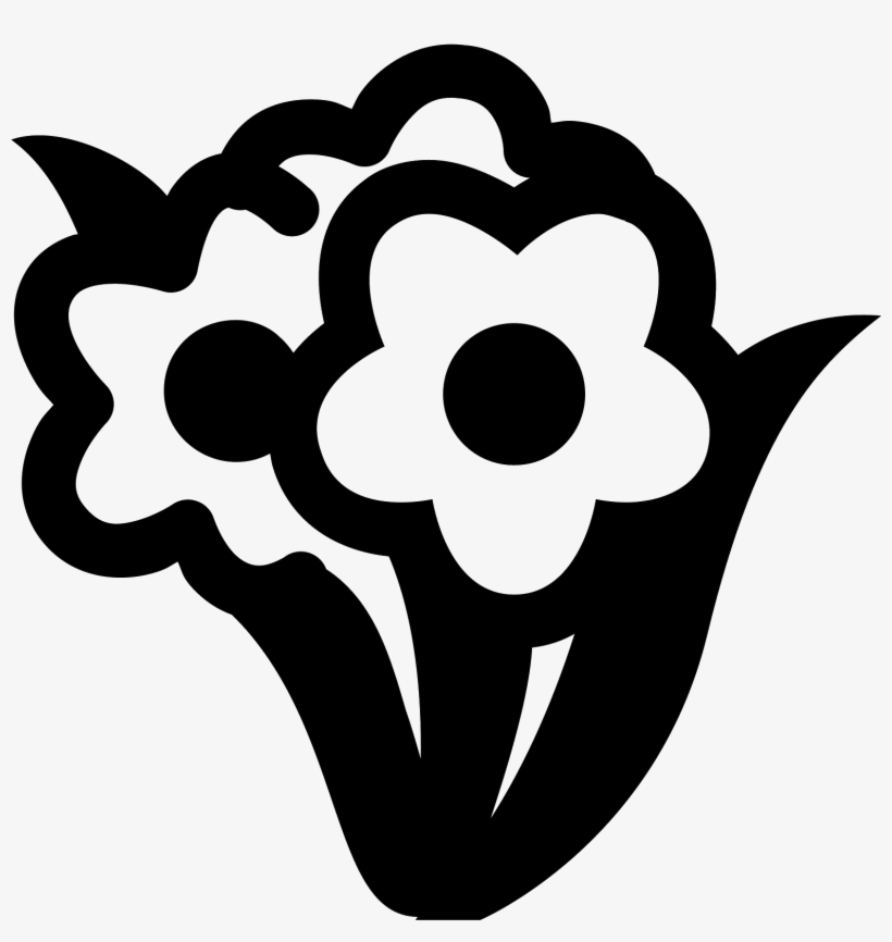 Flower Bouquet Icon - Icon Flowers, transparent png download