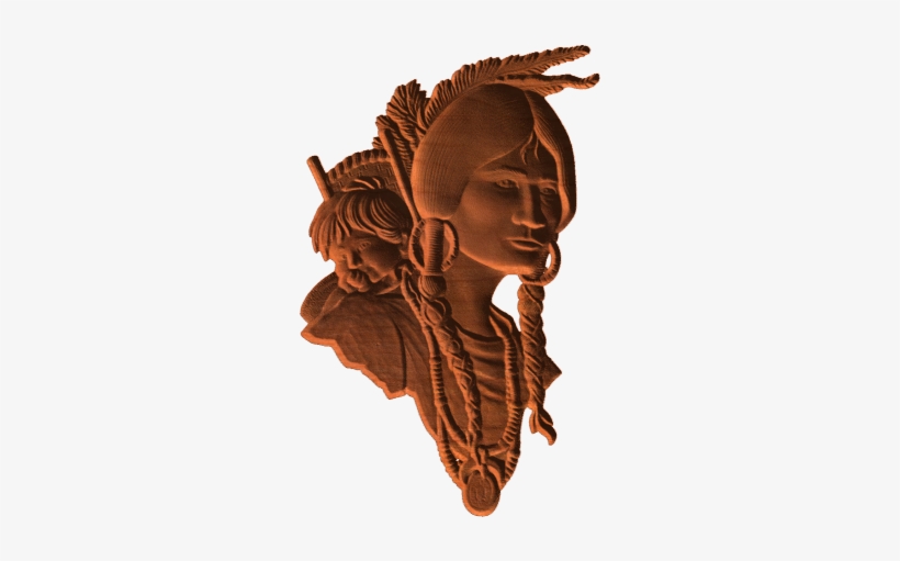 American Indian Woman Png, transparent png download