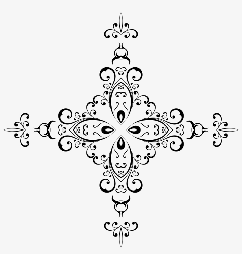 Big Image - Stylish Floral Design, transparent png download