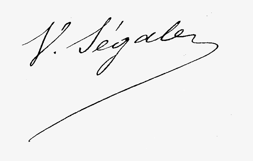 Signature Victor Segalen - Victor Signature, transparent png download